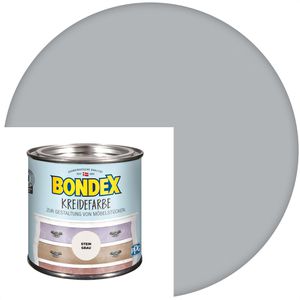 Bondex Kreidefarbe Kreativ 386526, für Möbel, Stein Grau, für Innenbereich, matt, 500ml