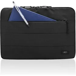 ACT City Laptop Sleeve 15.6", black (15.60", Universal), Notebooktasche, Schwarz