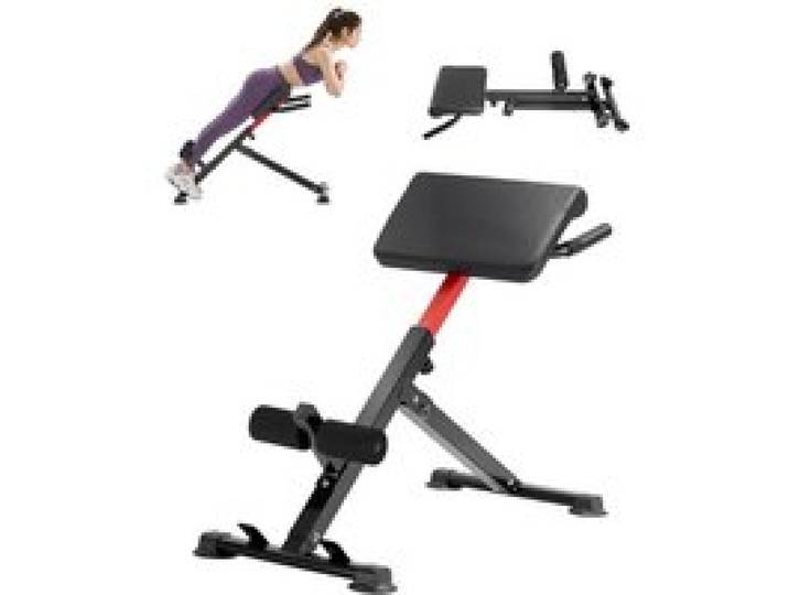 VEVOR römischer Stuhl Hyperextensionsbank Rückenstrecker 113 kg belastbare und faltbare Extensionsmaschine, Trainingsgerät für Rückenmuskeltraining, Fitness-Hantelbank für das Heim-Fitnessstudio