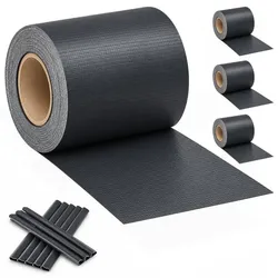 Relaxdays PVC Sichtschutzstreifen Set für Garten Anthrazit