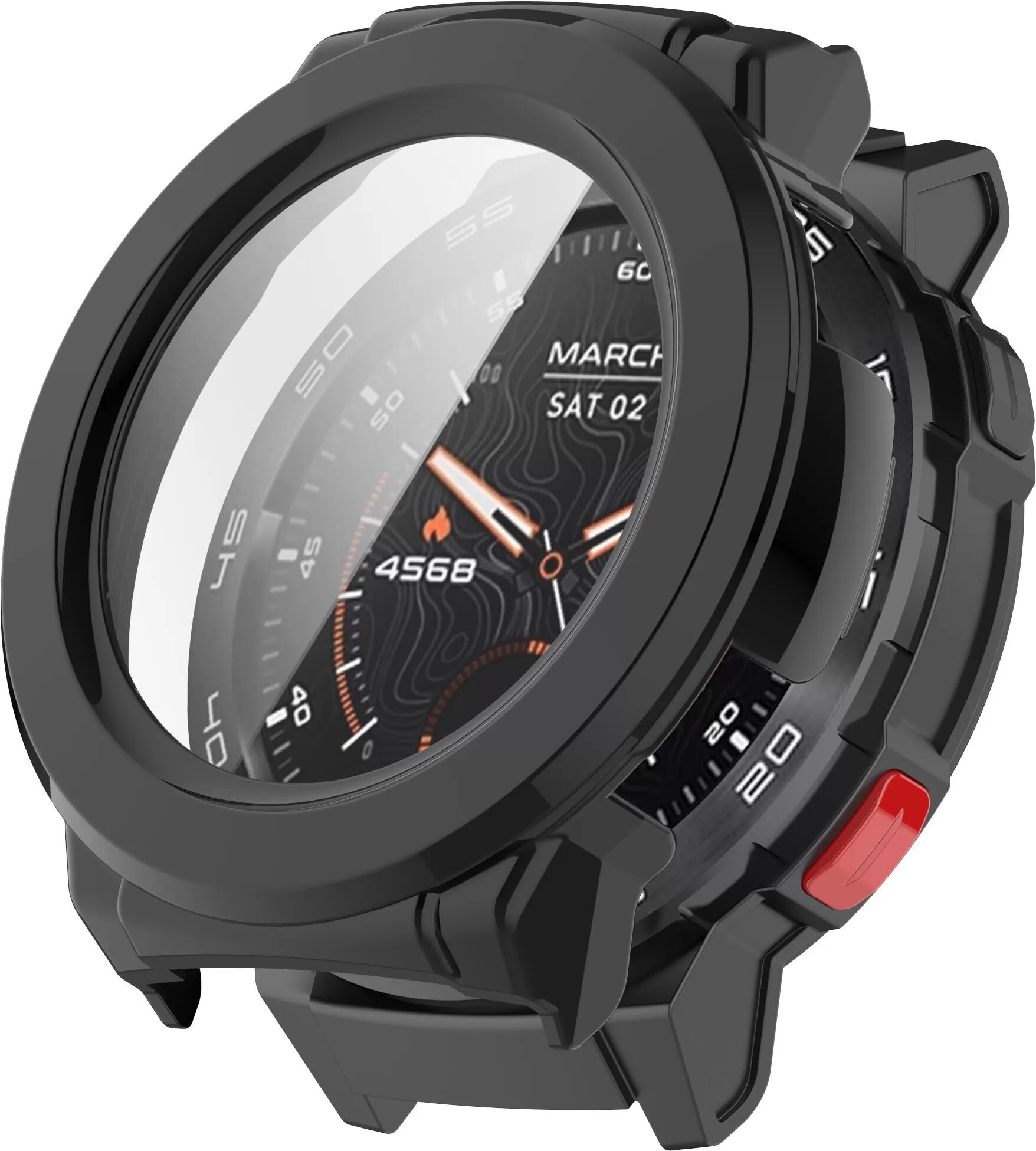 INF Mibro Watch Gs Pro Schutzhülle mit gehärtetem Displayschutz aus Glas
