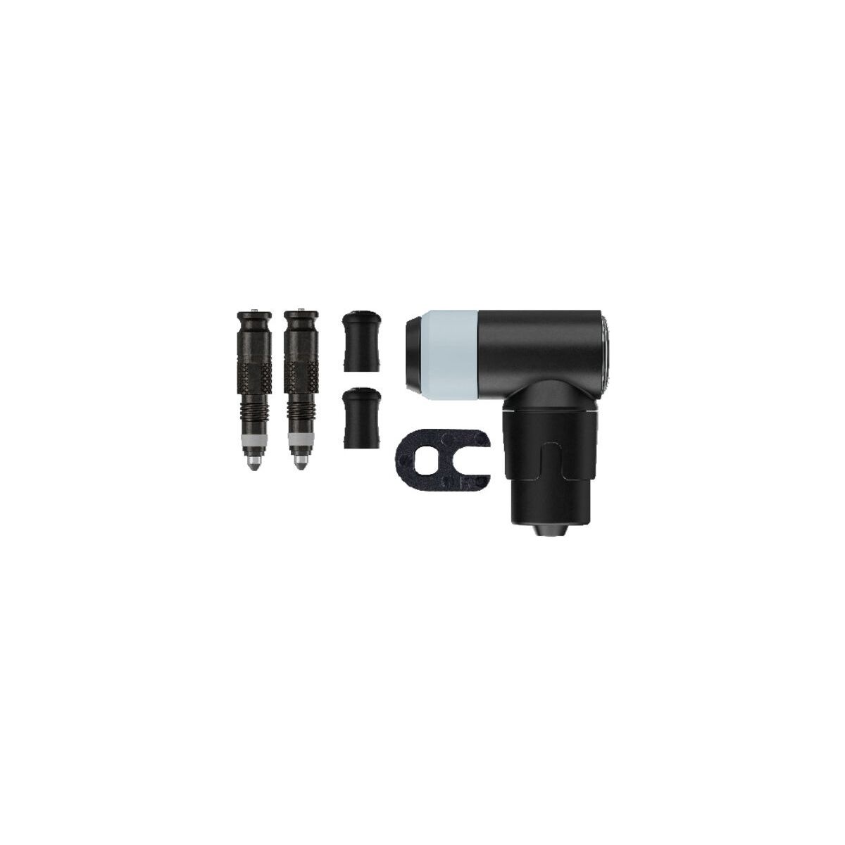 Schwalbe Sv-scv Conversion Kit (valves With Pump Head) 2xValve Core SCV, 1xKey, 2xDust Cap, 1xSCV Pump Head SB3541