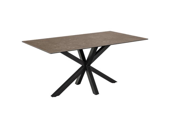 Mid.you Esstisch, Braun, Keramik, rechteckig, eckig, 90x75.5x160 cm, Esszimmer, Tische, Esstische, Esstische Keramik