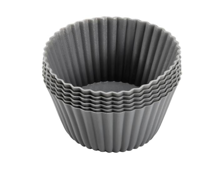 Dorre Moule à muffins Cookie lot de 6 Gris
