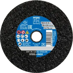 PFERD TOOLS Klein-Trennscheibe EHT gerade Leistungslinie SG STEELOX für Stahl/Edelstahl - 65508031