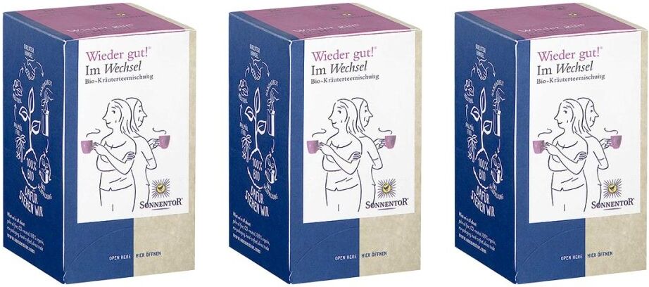 SONNENTOR Wieder Gut Im Wechsel Tee Bio Kräutertee 3x18stk