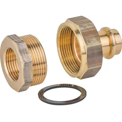 Isoliertrennverschraubung DN20(3/4'')IGx18mm, Rotguss, flachdichtend, V-Kontur