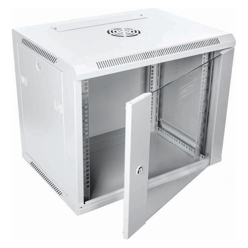 Digitus CATlink Wallmount cabinet 9U, 600x450mm, grey RAL 7035 (9 HE, 19 Zoll Rack) (DN-W19 09U/450)