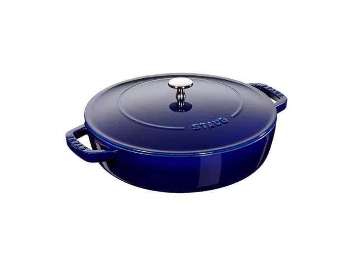 STAUB Poêle à frire en fonte Chistera Staub Ø24 cm Bleu foncé
