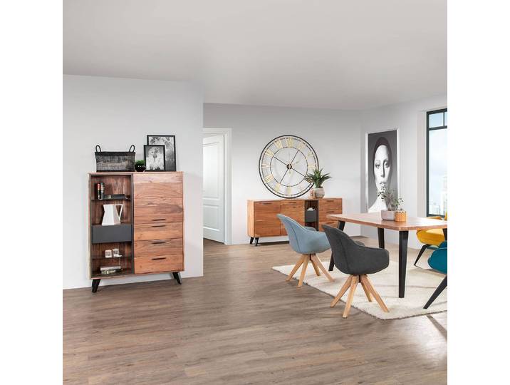 Highboard 103 x 135 x 42cm Braun