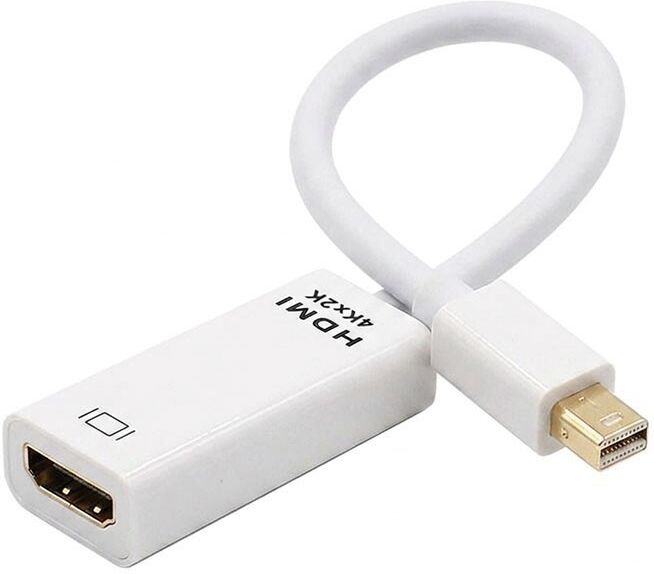 Adattatore Mini DisplayPort a HDMI M/F, 4K UHD, Bianco, Nuovo