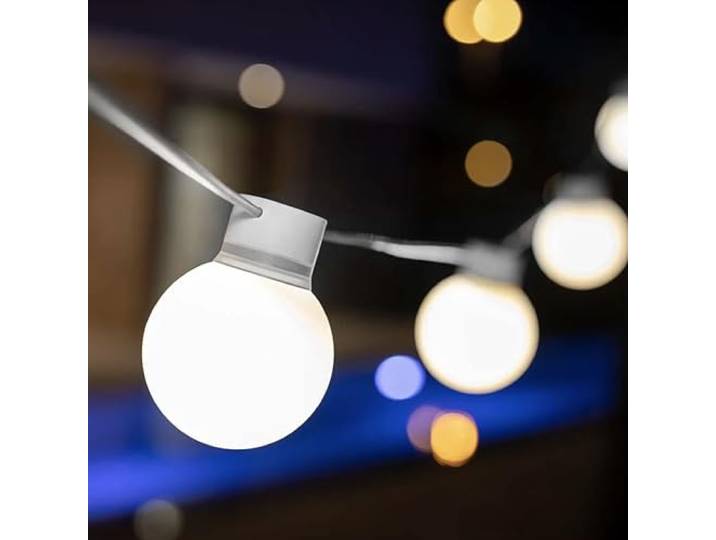 NEWGARDEN Bruna Lichterkette, dekorative Beleuchtung für den Innen- und Außenbereich, 10 LED-Strahler im Lieferumfang enthalten, Dekoration für Hochzeiten und Partys, dekorative Raumgirlande (Kabel)