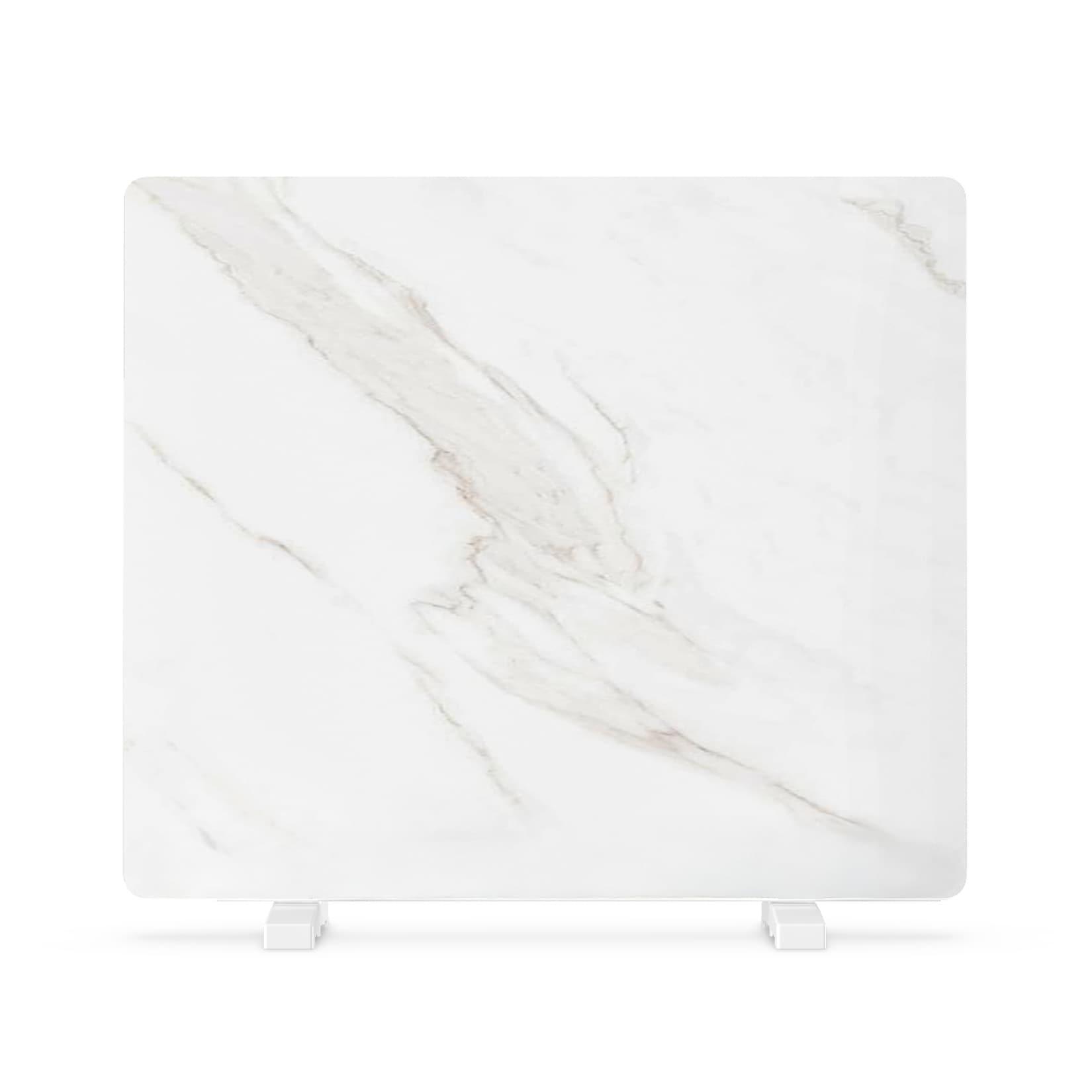 MarmoHeat Infrarot-Panel 420 W 6 - 12 m² Marmor-Design 70 cm x 63 cm Weißer Marmor 420_watt