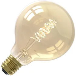 Calex | LED-Glühfaden | Große Fassung E27 | Globe | G95 | Gold | 5,5W