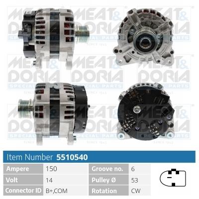 MEAT & DORIA Generator 5510540 für VAG Audi