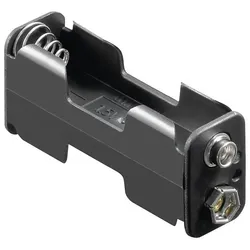 Batteriehalter für 2x Mignon AA 1/1 mit Druckknopfanschluss