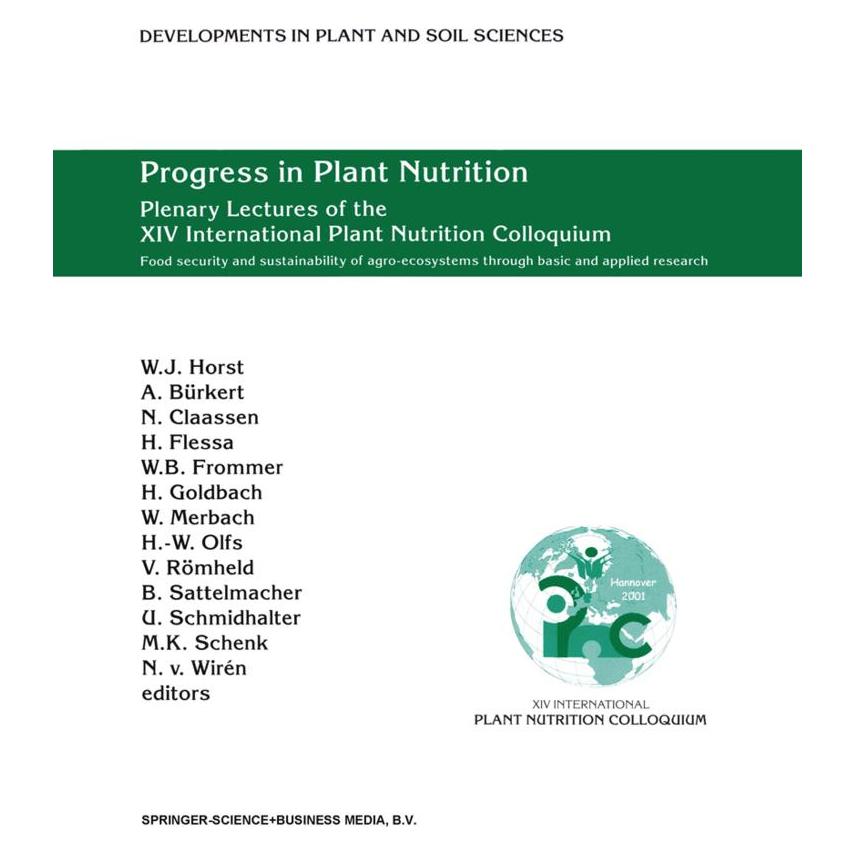 Springer Progress in Plant Nutrition (Englisch, Softcover, A. Bürkert, N. Claassen, Walter Horst) (55374783)