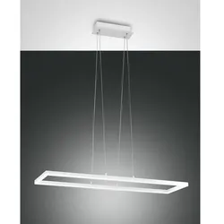 Fabas Luce LED Pendelleuchte BARD, 92x32cm, dimmbar, 52W 3000K 5180lm, weiß FAB-3394-45-102