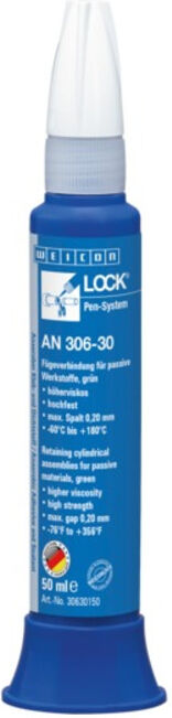 WEICONLOCK® AN 306-30 Fügeverbindung, für passive Werkstoffe, hochfest, 50 ml, grün (30630150)