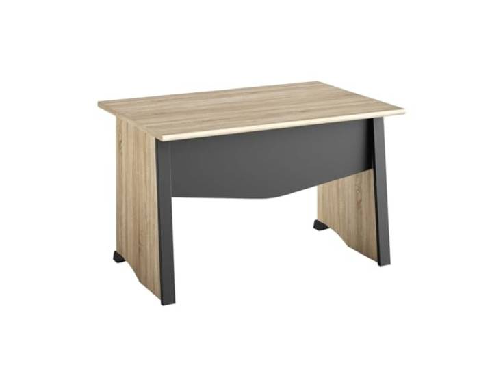 CaliCosy Bureau industriële stijl met voile achtergrond L80 cm – gemaakt in Frankrijk zwart.
