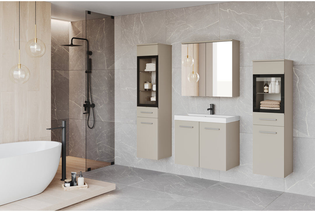 Latitude Run Bathroom Suite Cream