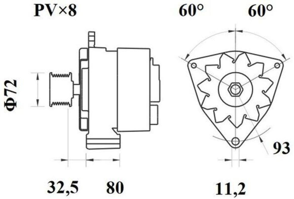 Drehstromgenerator MAHLE MG 586