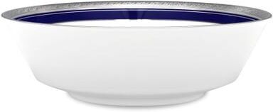 Noritake "Crestwood Cobalt Platinum Round Vegetable Bowl, 9"", 40 oz."