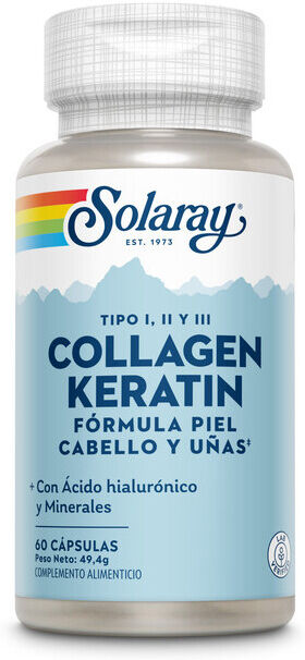 Solaray Collagen Keratin 60 Capsules