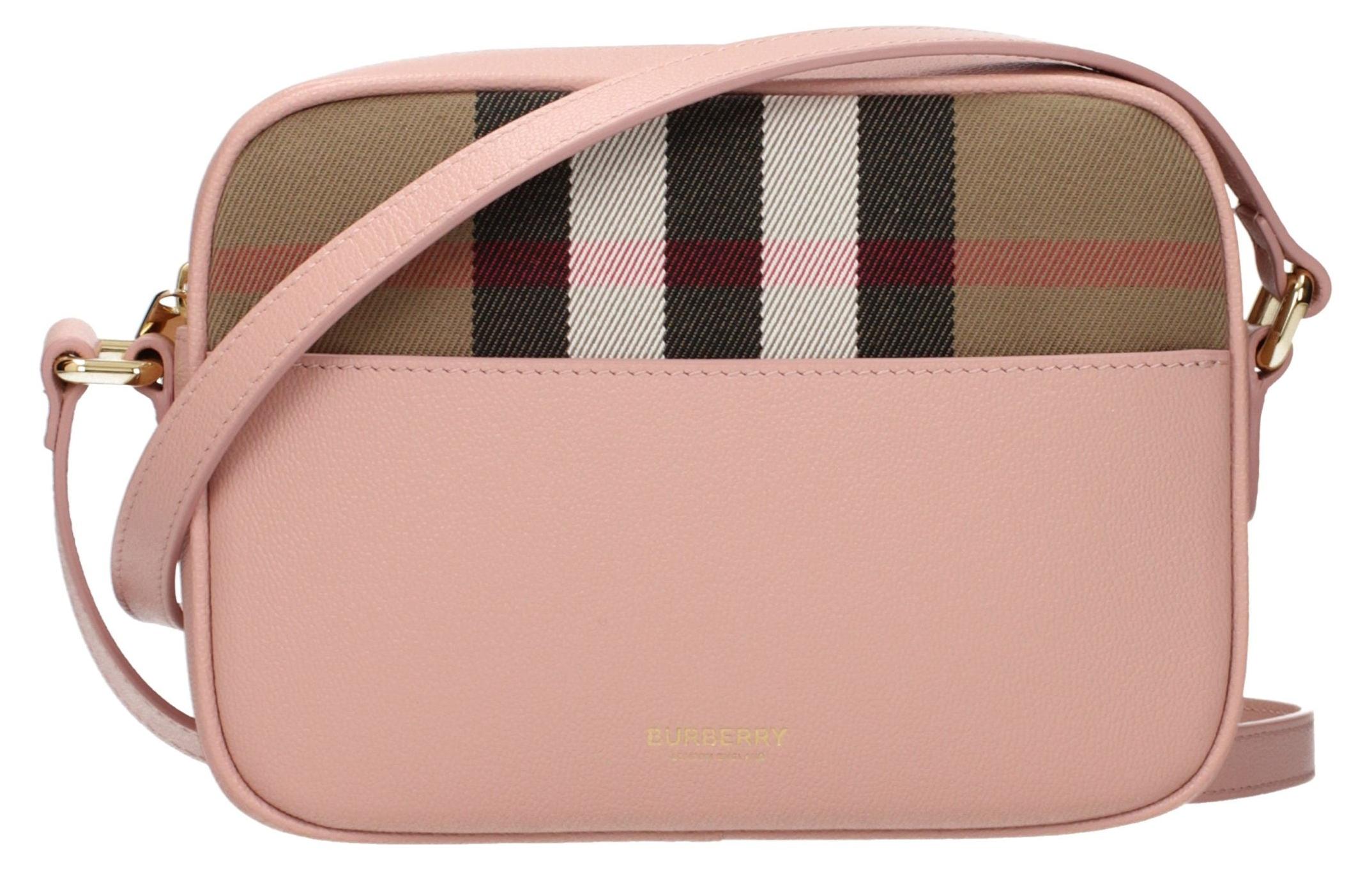 Burberry Rosa Ledertasche mit Umhängeriemen
