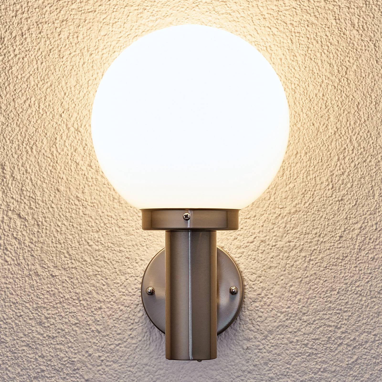 Outdoor Wall Light Nada Lindby, Alu / grey / zinc, Stainless steel, Modern, Outdoor Wall Light