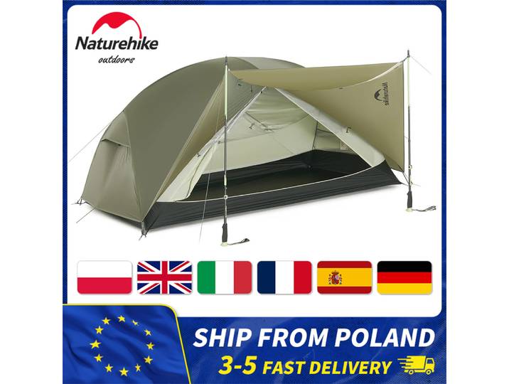 Tente Naturehike Mongar UL/PRO/BASE 1 2 3 personnes, tente de randonnée ultralégère et imperméable, tente de camping pliable d'extérieur, abri en forme de dôme