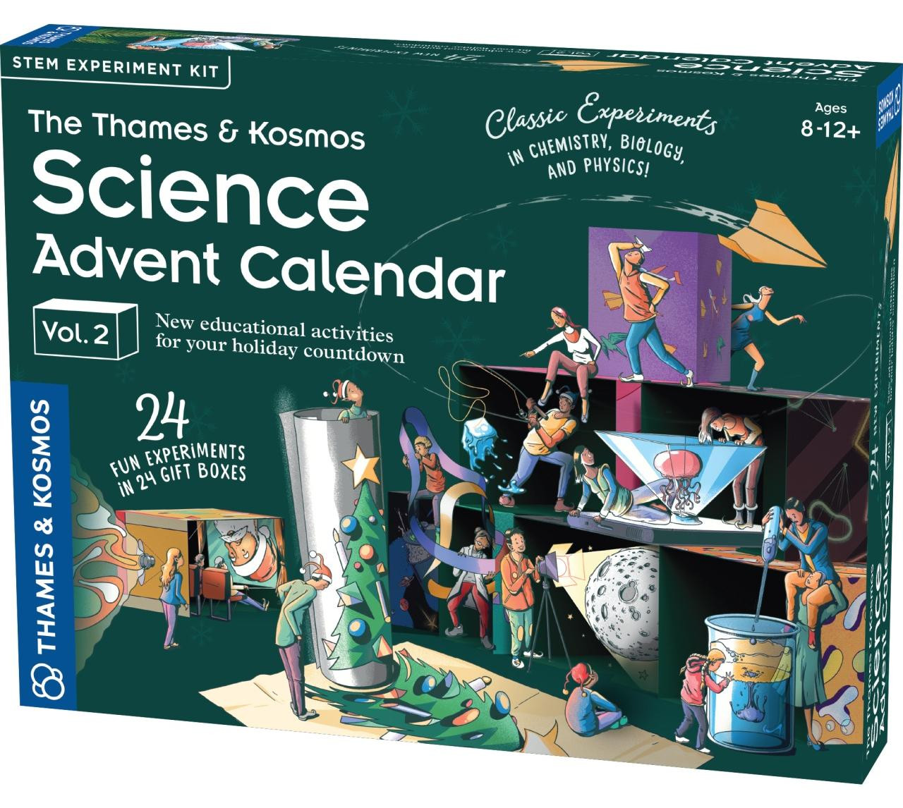 Thames & Kosmos STEM Wetenschappelijke Adventskalender Versie 2 Educatief Speelgoed