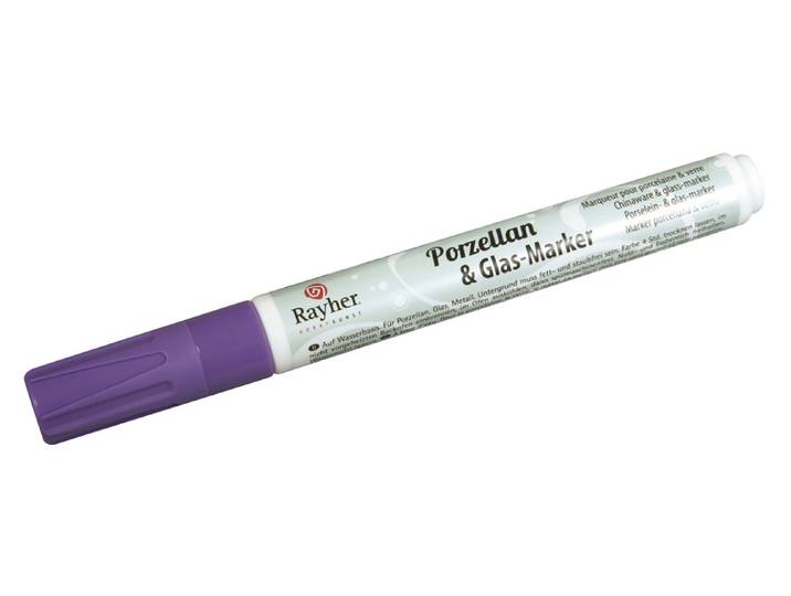 Rayher Porzellan- und Glas-Marker Violett 1-2 mm