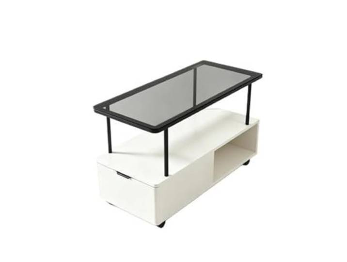 Wohnzimmer-Beistelltisch Sofa-Seitenschrank, beweglicher kleiner Couchtisch Leichter, luxuriöser Naht-Aufbewahrungsschrank(Schwarz,30x90x60cm)