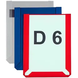 EICHNER 10er Pack magnetische Inforahmen DIN A6 hoch transparent, 11.4x15.4x0.3 cm