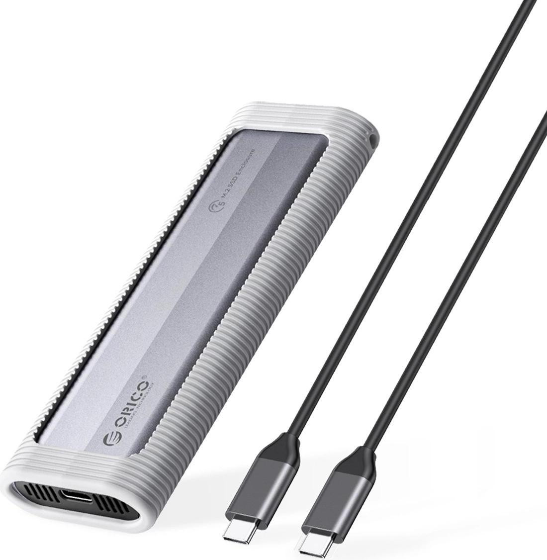 Orico Axm2F M.2 SATA SSD naar USB-C 3.2 adapter - Grijs