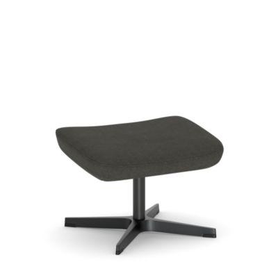 Nowy Styl Beinauflage Barrique, für Drehsessel Barrique, bis 110 kg, Polyesterbezug/Aluminium, dunkelgrau/schwarz