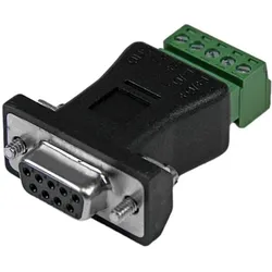 StarTech .com RS422 RS485 Seriell DB9 auf Klemmleiste, Schnittstellen Adapter, Schwarz
