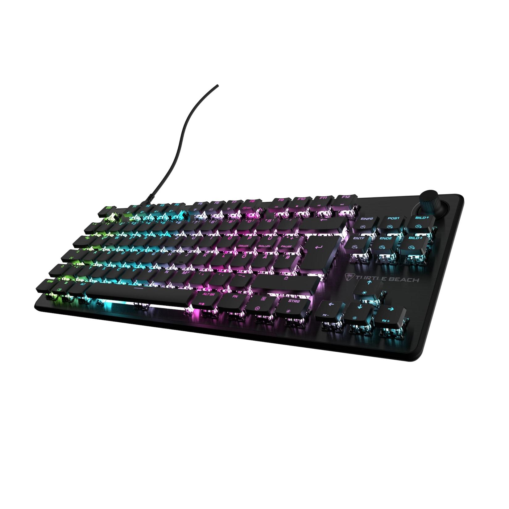 Turtle Beach Vulcan II TKL, Black Gaming-Tastatur (RGB Tenkeyless Mechanisch, Anti-Ghosting, Geräuschdämpfung)