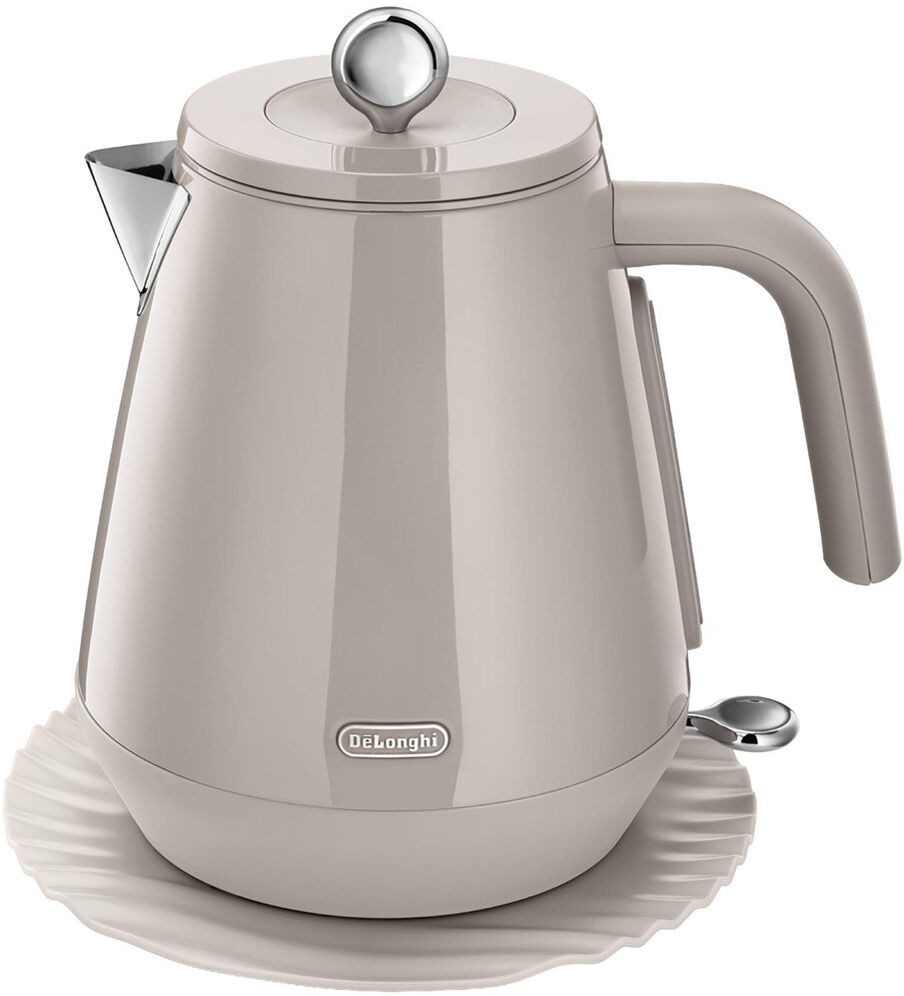 DeLonghi Eclettica 1.7L Kettle KBY3001.W, Whimsical White Cream 1.7L