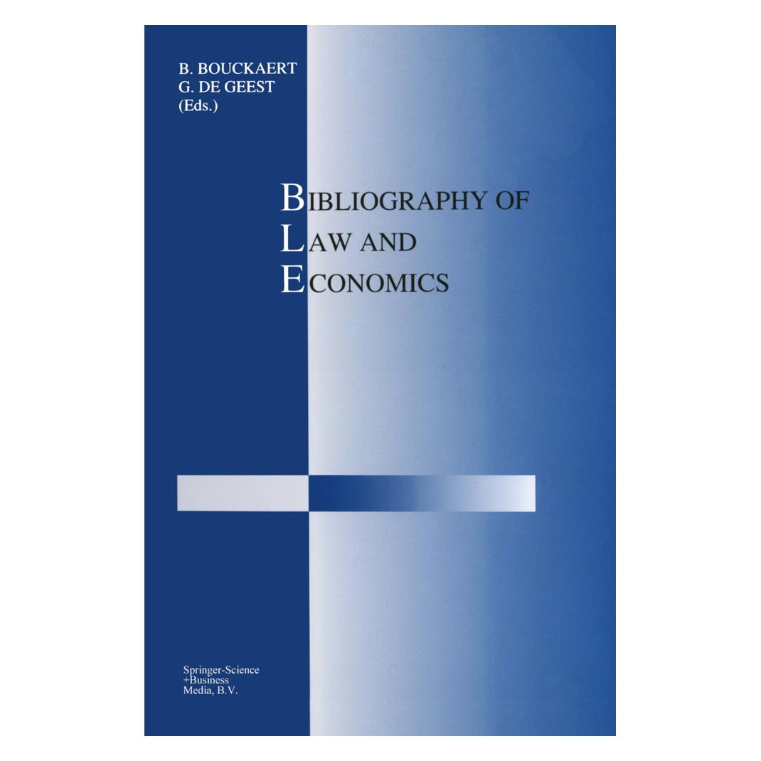 Springer Bibliography of Law and Economics (Englisch, Softcover, B. Bouckaert, G. de Geest) (55555610)