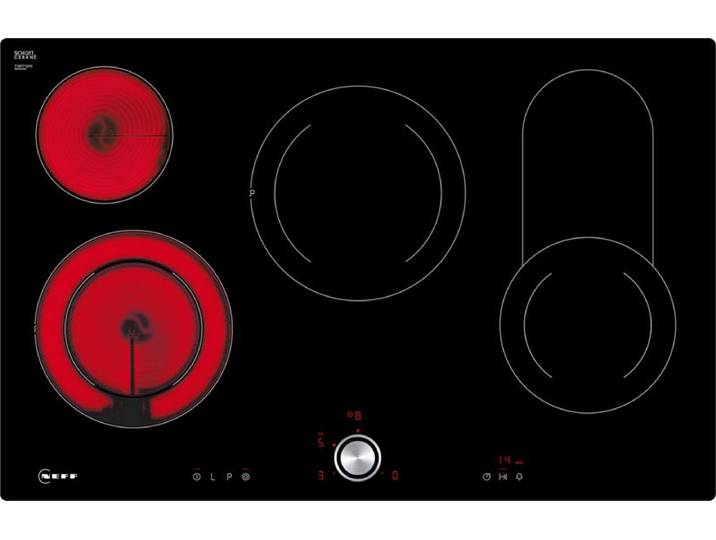 Neff N 70, Elektrokochfeld, 80 cm, Schwarz, flächenbündig (integriert), T18PT16X0