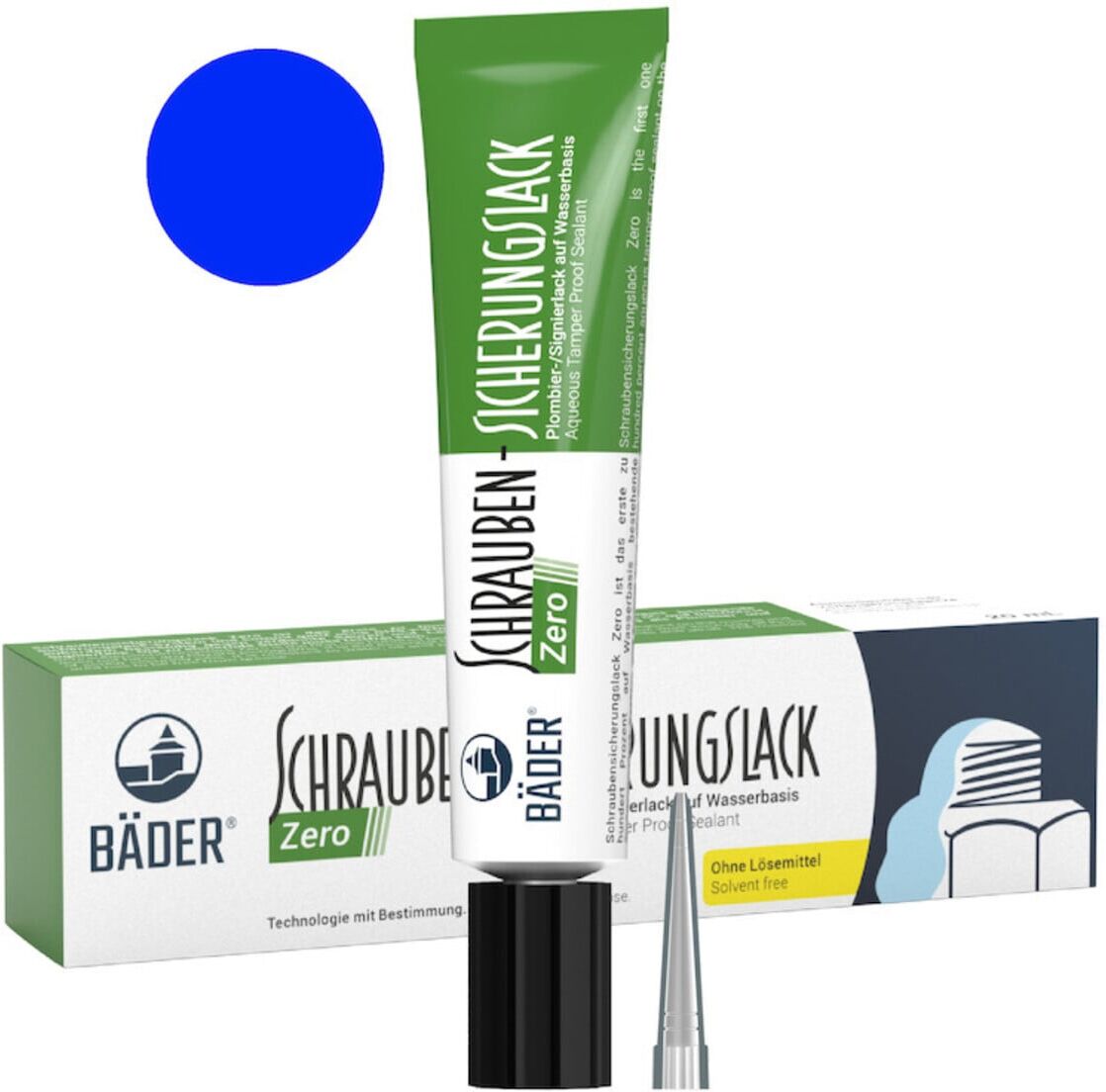 Bäder Schraubensicherungslack Zero 20 ml Tube blau ; baeder (14000w)