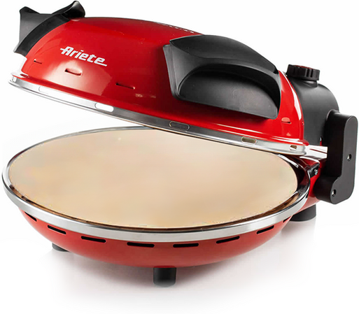 Ariete 0909 Rosso - Forno Pizza Elettrico - Pietra refrattaria