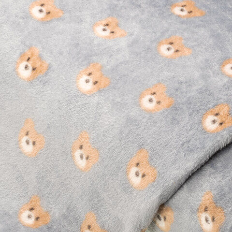 Wellness-Fleece "Bärenkopf", grau-color