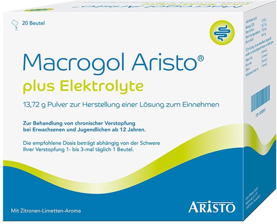Macrogol Aristo Plus Elektrolyte 13,72 g Pulver