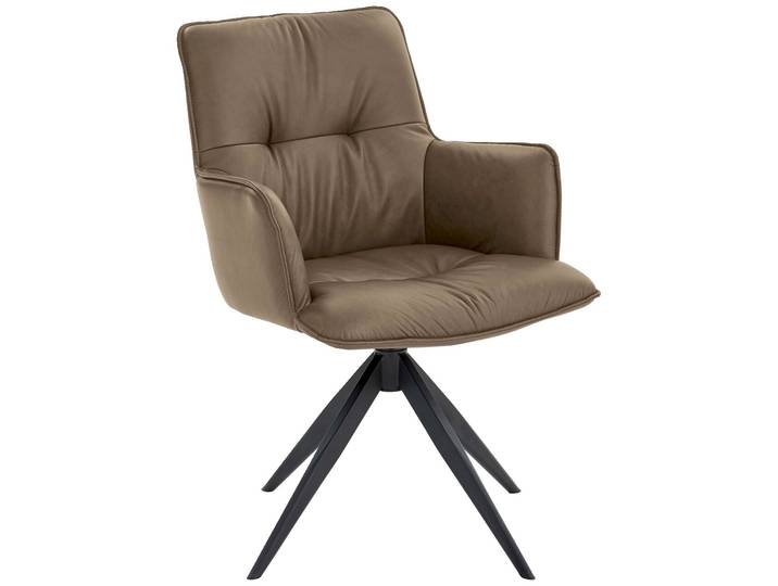 Dieter Knoll Design-Schalensessel PREMIO, lino, Leder