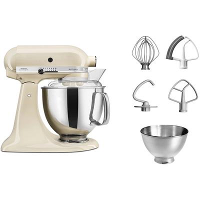 KITCHENAID Küchenmaschine "Küchenmaschine 5KSM175PSEAC ALMOND CREAM", beige (creme), B:24cm H:36cm T:37cm, Küchenmaschinen, mit Zubehör im Wert von ca. 112,-€ UVP, Küchenmaschine