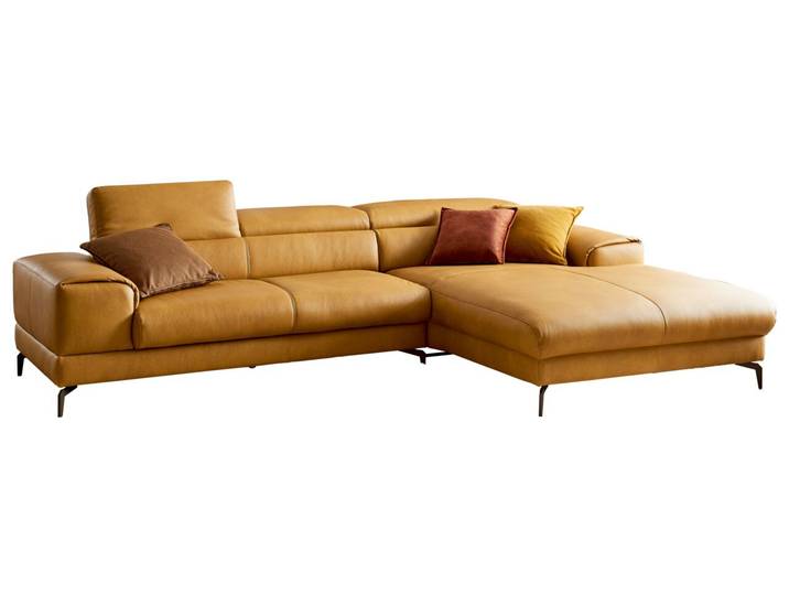 W. Schillig Longchairkombination 21106 PIEDROO, gelb, Leder