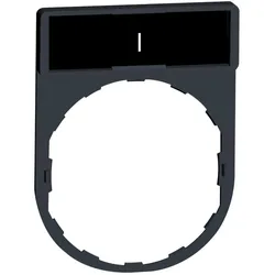 Schneider Electric ZBY2147 Schildträger 30x40mm, für Ø 22 Geräte, m. Schild I  - 10 Stück